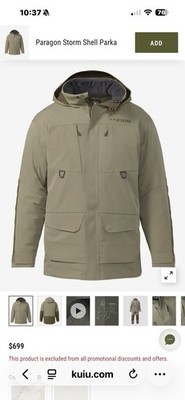 KUIU Paragon Storm Shell Parka 3XL Men's Water Resistant Hunting Jacket