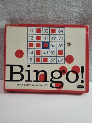 Vintage 1963 Bingo Game Whitman #4409