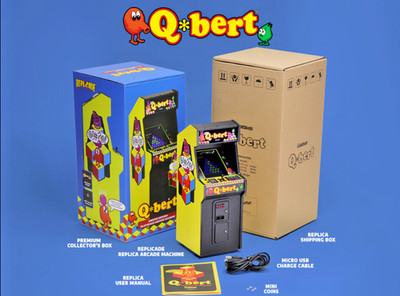 Qbert Replicade Mini Arcade by New Wave Toys - BNIB - FREE SHIPPING!!