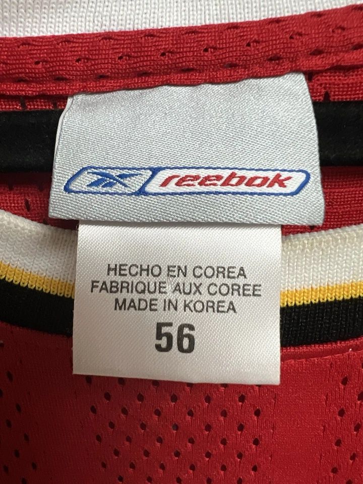 Vintage Reebok Shareef Abdur-Rahim #3 Atlanta Hawks Jersey 56 NBA Basketball Red - Image 3 of 4