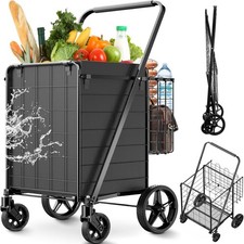 330LBS Jumbo Grocery Cart Upgraded Shopping Cart