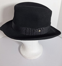 Vintage Dobb's Hanover Square Whippet Style 50's Top Hat 7 1/4" Fedora Classic