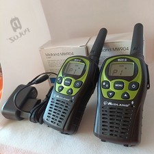 COPPIA RICETRASMETTITORI con CLIP MIDLAND M24-S 24 CANALI + 2 CARICATORE MW904