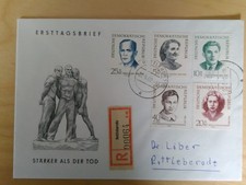 DDR 1962;  FDC; Nr. 881-885; TS Rottleberode;  + R-Brief!!!-;  EB