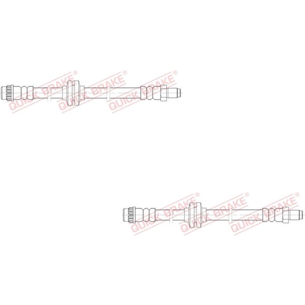 2X Quick Brake Bremsschlauch Links Rechts FüR Renault ScéNic Iii JZ0/1_ Grand-image