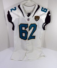 2017 Jacksonville Jaguars Nila Kasitati #62 Game Issued White Jersey 46 DP48823