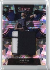 2022 Panini Select Rookie Jumbo Swatch Cracked Ice Prizm /25 Luis Gil 1h6j