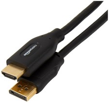 Amazon Basics DisplayPort to HDMI Cable, 3ft, Black
