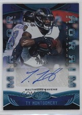 2019 Certified Signatures Mirror Teal 22/35 Ty Montgomery #MI-TM Auto 7bt