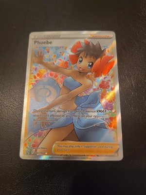 Pokémon TCG Phoebe Sword & Shield Battle Styles Full Art Holo Card 161/163