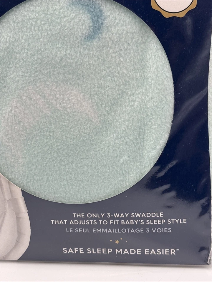 HALO SleepSack Swaddle Micro Fleece TOG 3.0 Mint Green 0-3M 6-12lb New Sealed - Image 3 of 4