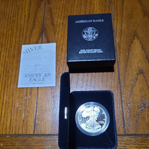 1999-P Proof American Silver Eagle Dollar $1 Box & COA US Mint Bullion OGP