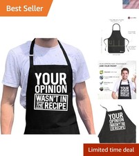 Funny Apron For Men - BBQ Gifts for Men  Unique Gifts for Fathers - Mens Apr...