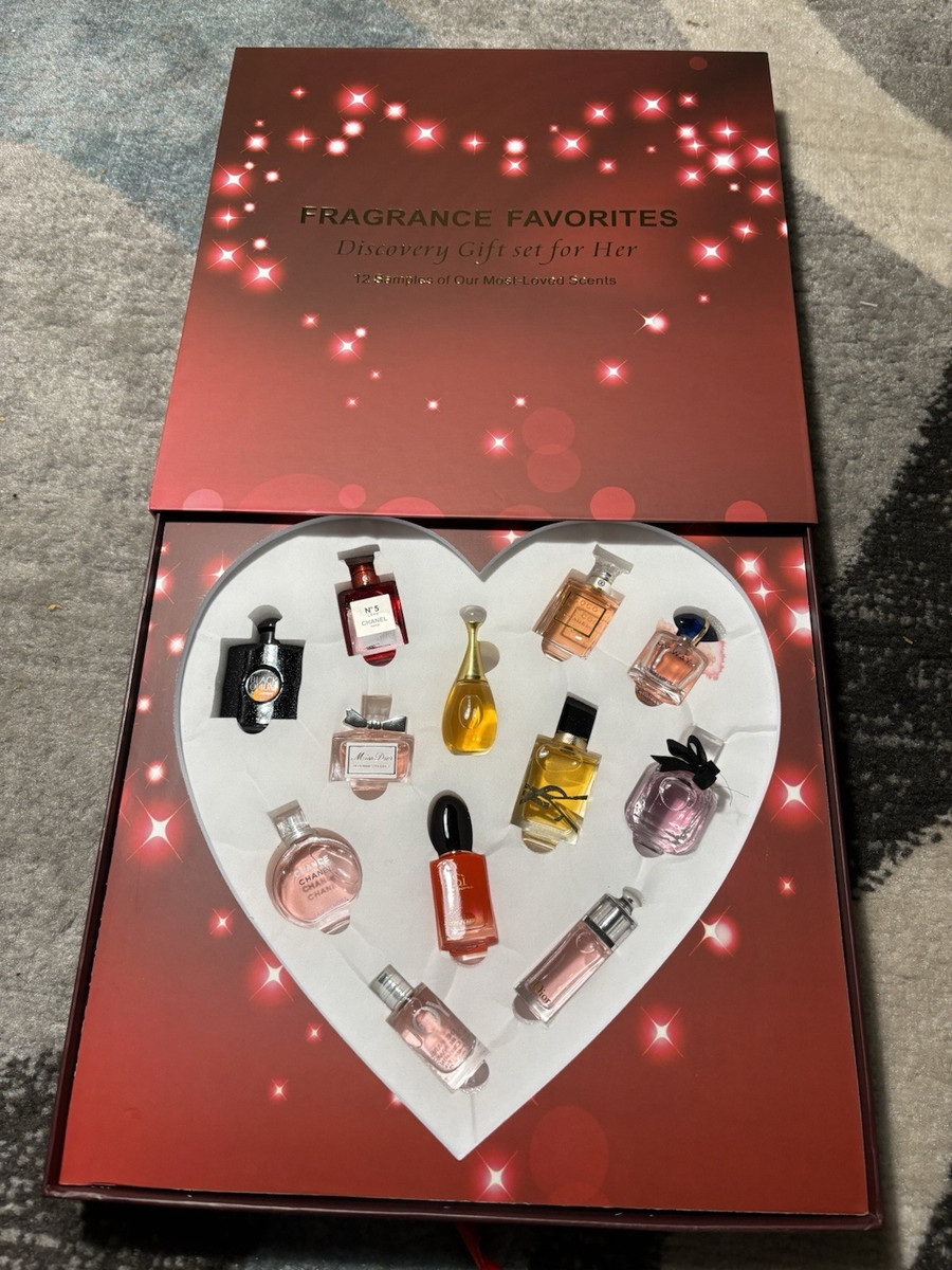 Chanel Dior Armani YSL Fragrance Discovery Gift Set for Her, 12