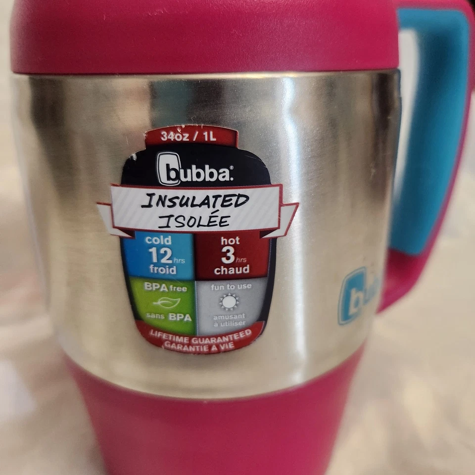 Bubba Classic Insulated Travel Mug 32oz Keg Large Pink Blue Stainless Steel Mint - Image 2 of 4