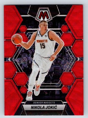 2022-23 Panini Mosaic Red Mosaic 168 Nikola Jokic Denver Nuggets