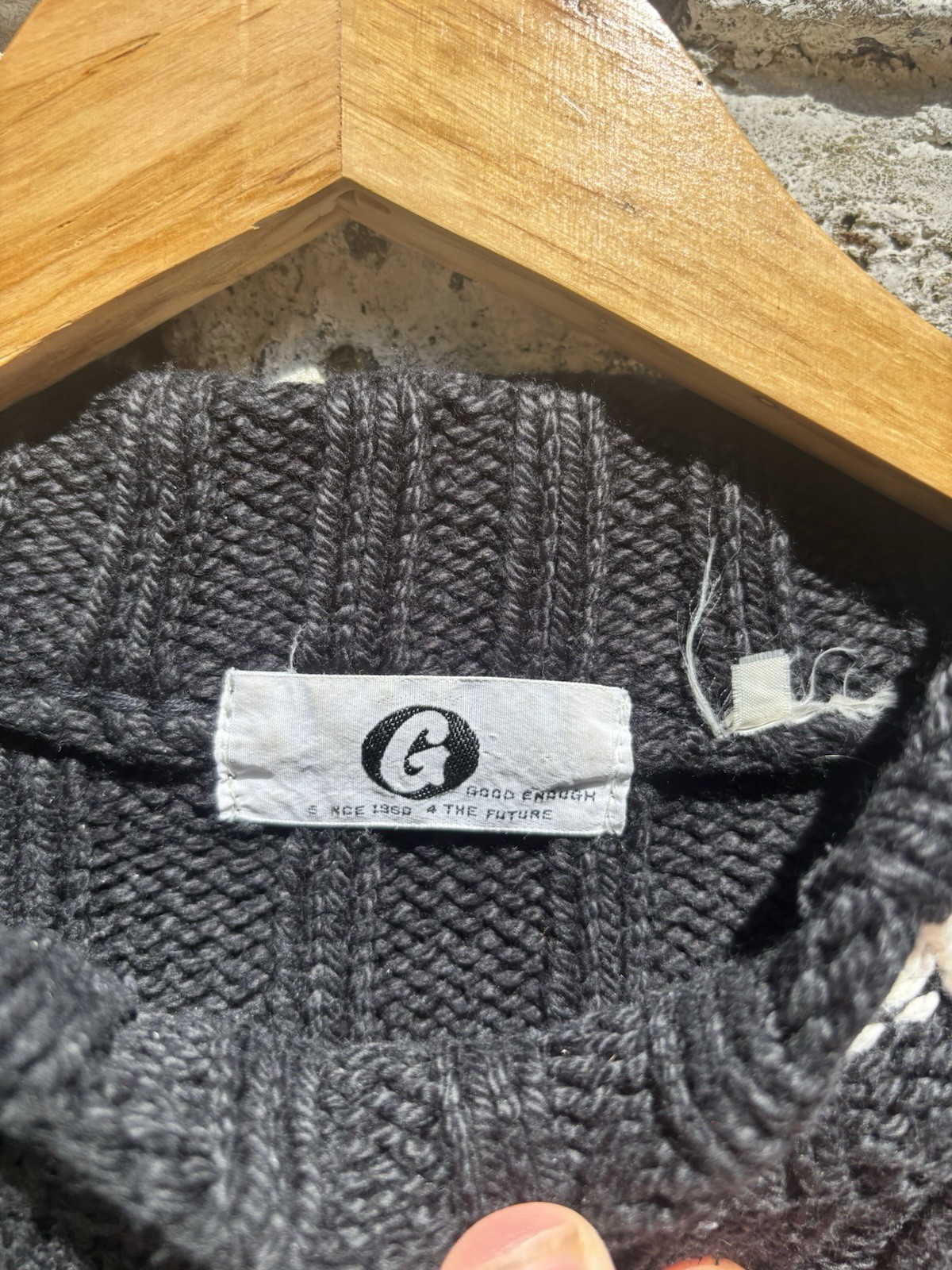 Hiroshi Fujiwara GDEH Goodenough Heavyweight Cableknit Sweater image 3