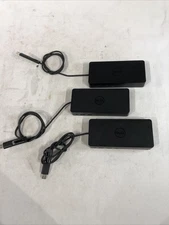 Dell D6000 USB 3.0 Docking Station LOT OF 3 DOCK ONLY, NO PS