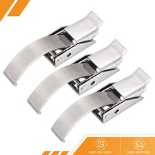 3pack 1.83 Inch 304 Stainless Steel Draw Toggle Latch with Spring Steel Hook