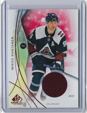 2024-25 UD SP GAME USED RED JERSEY BASE PARALLEL MIKKO RANTANEN #38 AVALANCHE