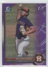 2022 Bowman Draft Chrome Purple Refractor 108/250 Michael Knorr #BDC-120 01wi