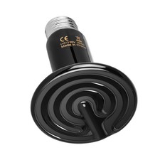 Reptile Heat Lamp 150W Ceramic Emitter, No 150 Watts, 1 Pcs Black 