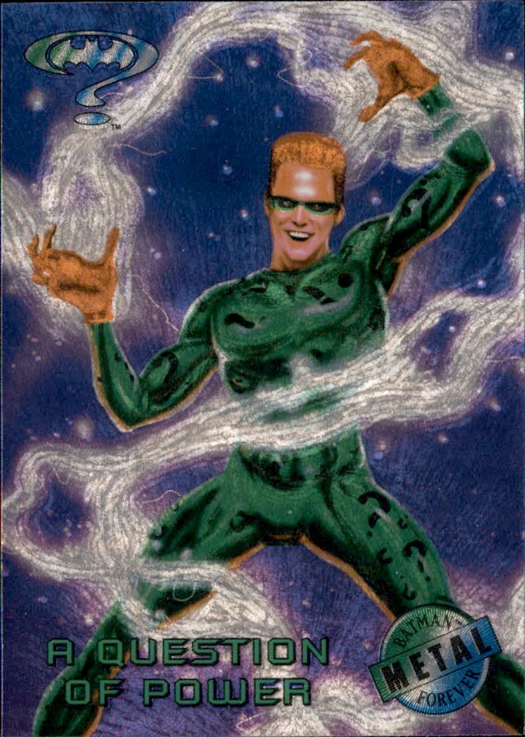 1995 Fleer Metal Batman Forever A Question of Power The Riddler Card #16