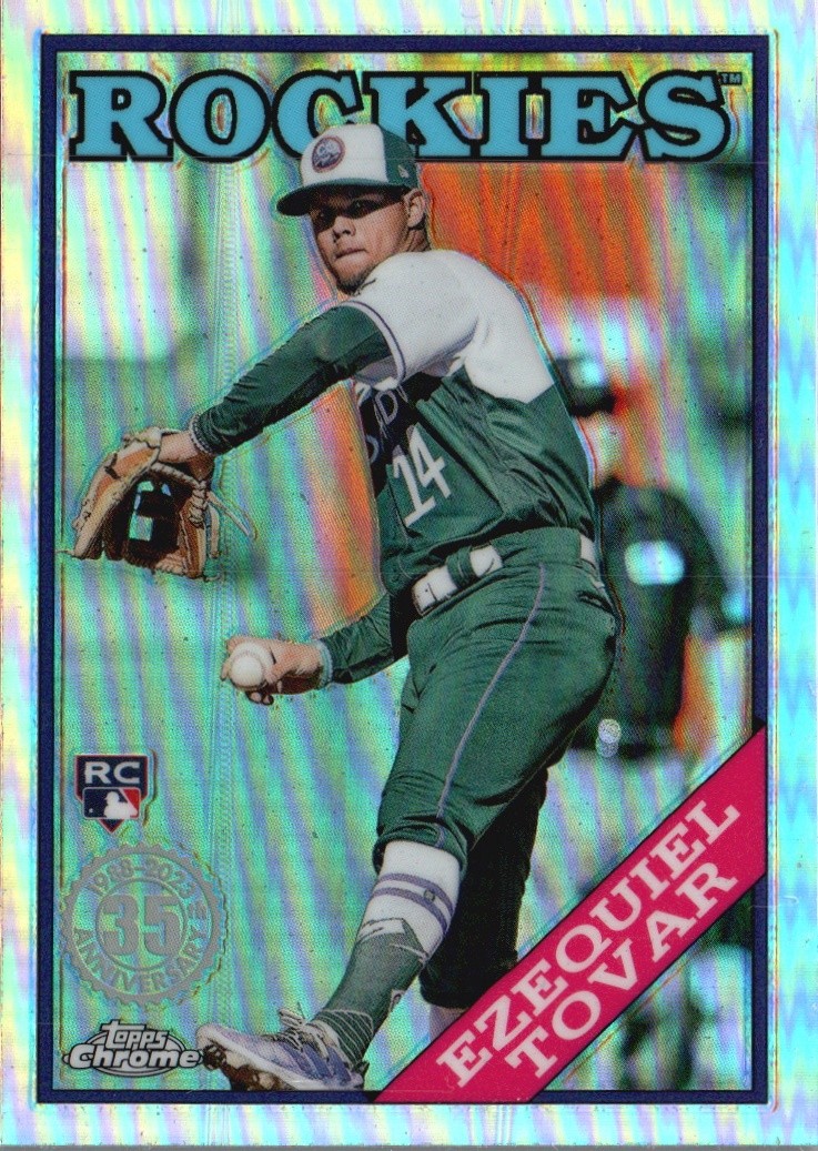 2023 Topps Chrome #88BC-9 Ezequiel Tovar 1988 Topps Baseball 35th Anniversary