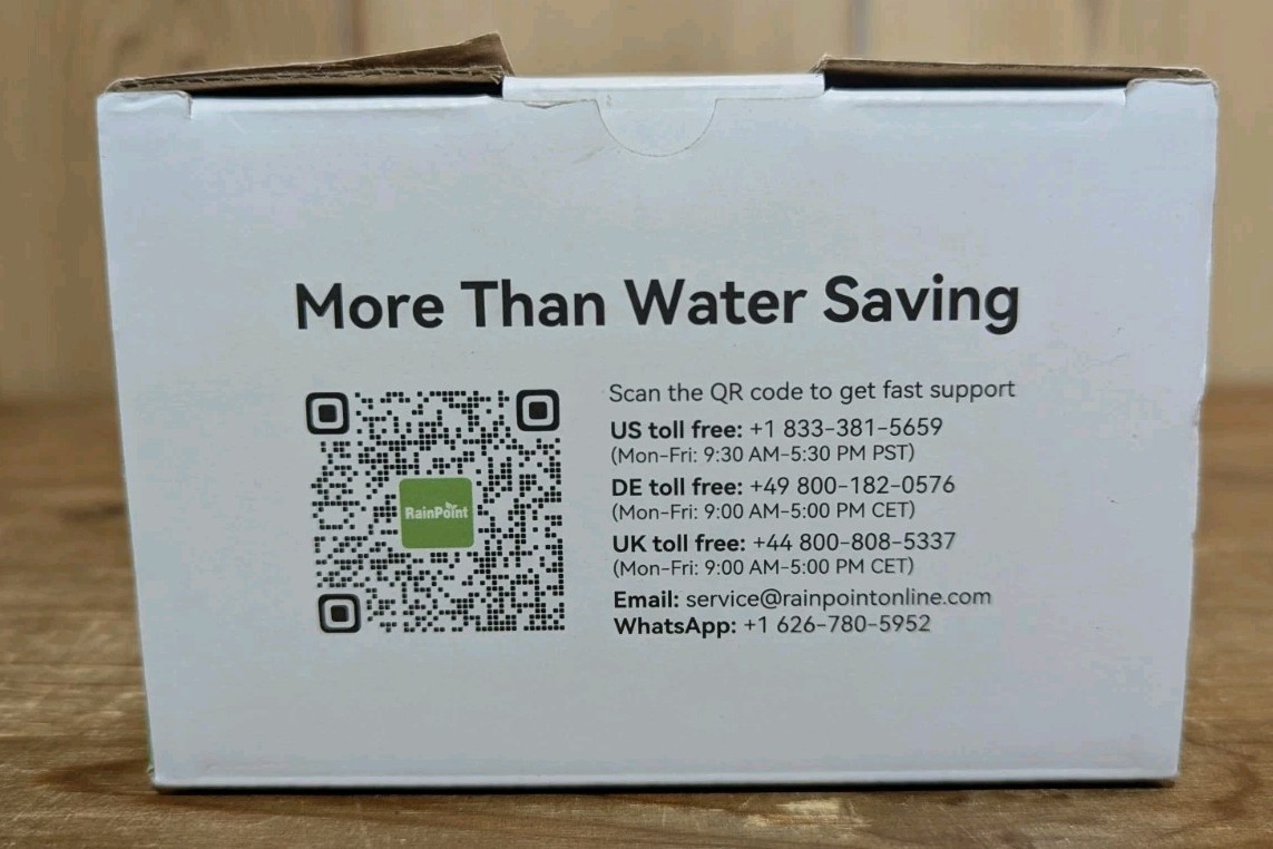 Rainpoint 1-Zone Water Timer ITV105 Water/Rustproof Rain Delay Watering NIB