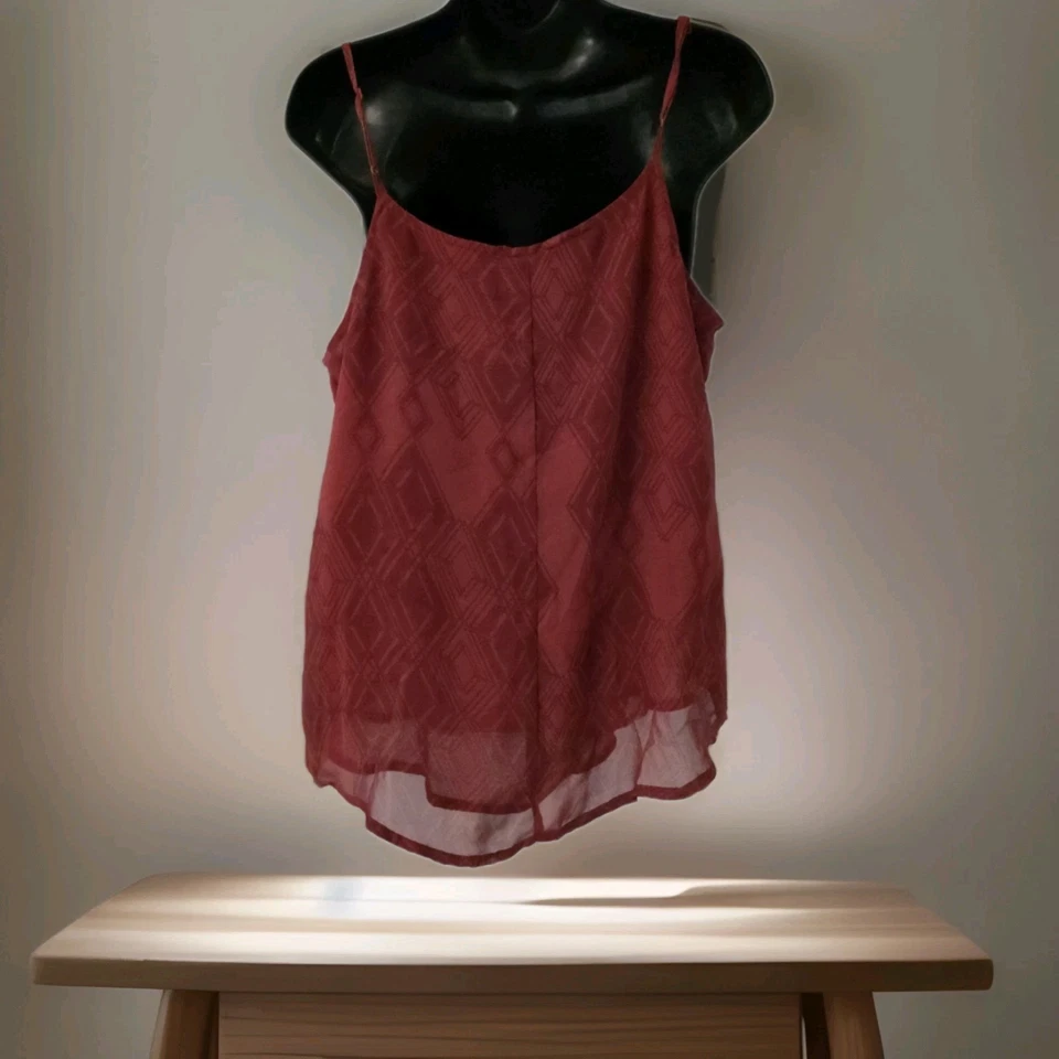 Top MUDD Rojo Camisola Estilo Tanque Forrado XL Foto 2 de 4