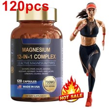 Magnesium Complex 700mg 12-in-1 Supplement, 120 Capsules for Daily Support HOT 0.08 per thousand milligrams