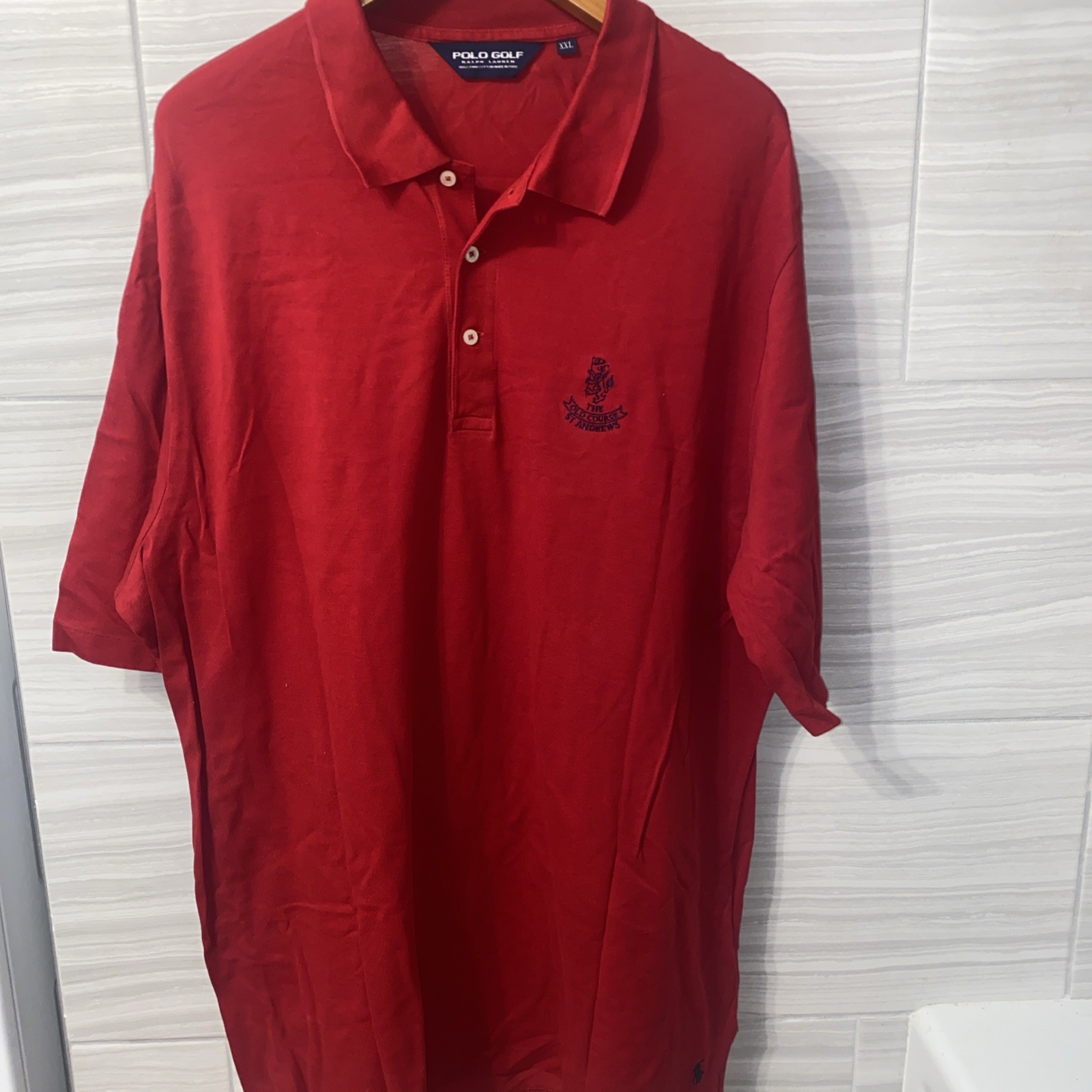 Polo Golf Ralph Lauren Men's Short Sleeve Old Course St Andrews Links  3 XL