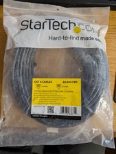 StarTech 75 ft Black Snagless Cat6 UTP Patch Cable
