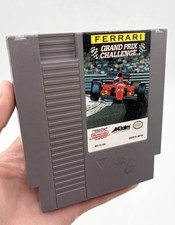 1992 Ferrari Grand Prix Challenge Cartridge Nintendo NES Hard Case Used Game +
