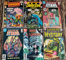 Vintage DC x6 Lot: JLA/Detective Batman/Teen Titans/IVampire/House Of Mystery