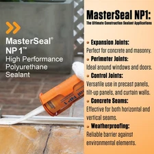 MasterSeal NP 1 Polyurethane Sealant – 12 Cartridges – Limestone White 50% OFF