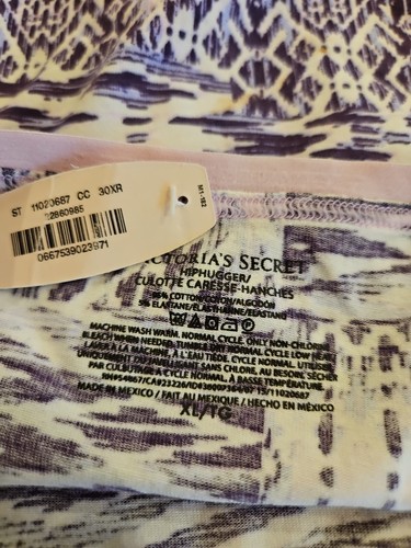 True Vintage Victoria’s Secret Cotton Signature Hiphugger Panty Extra Large  - Picture 4 of 4