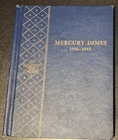 1916-1945 Whitman Mercury Dimes book *Complete 78 coins*