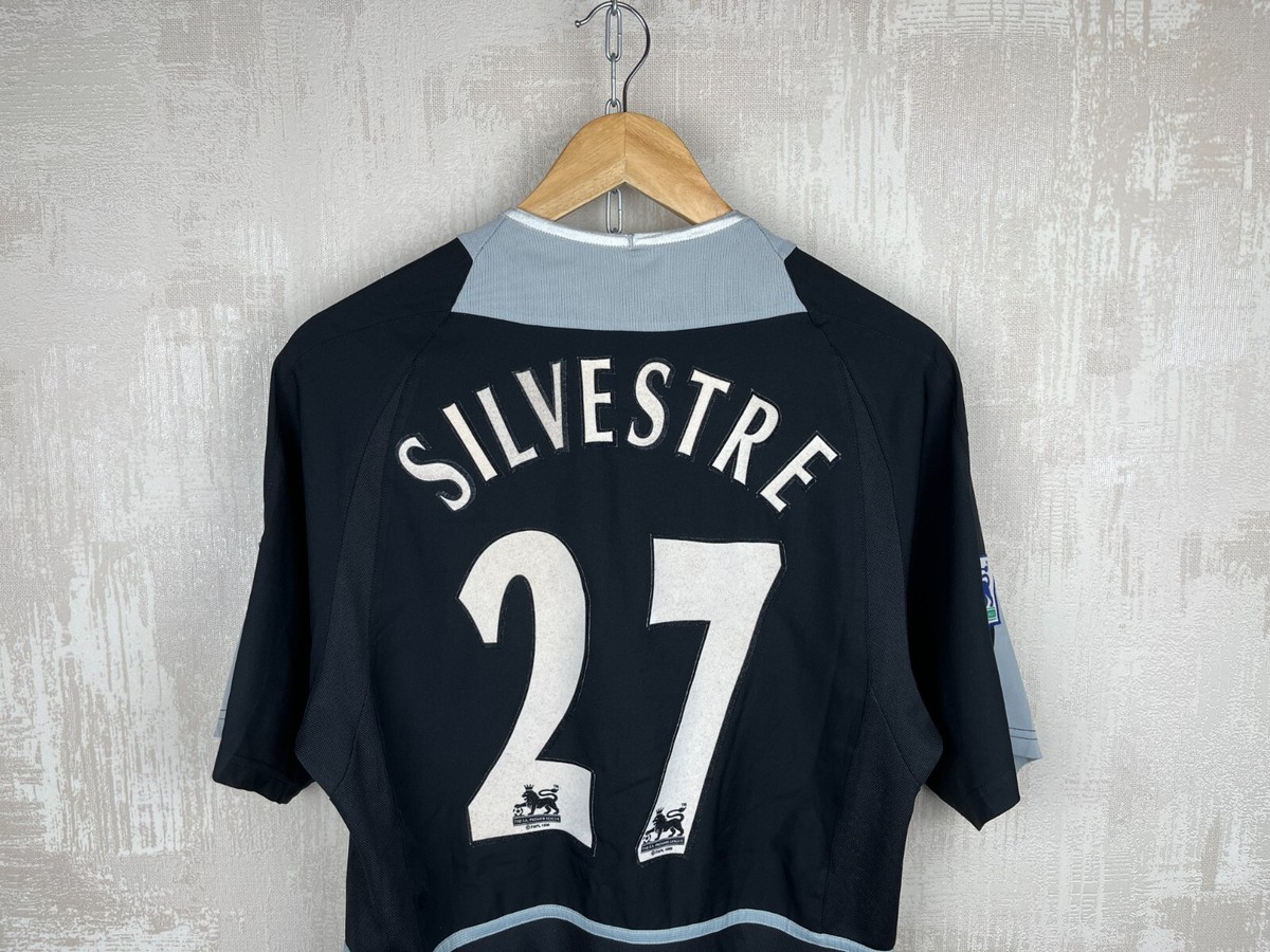 2002-2004 Manchester United # 27 Silvestre Football Shirt Soccer 
