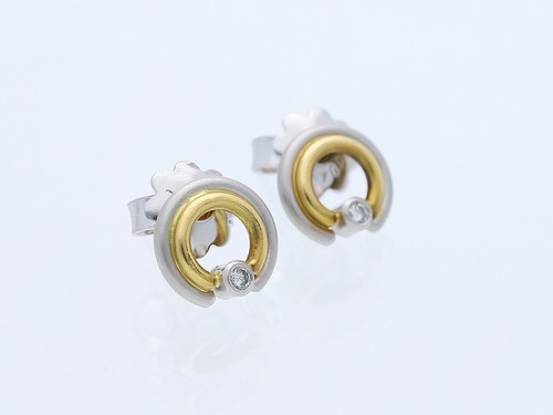 Top Preis Ohrstecker Diamanten 950 Platin 750 Gold Wert: 1.600 EUR Deta - Bild 4 von 8