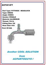 Low Side Sanden Sd508 10 58 Seltec Ac Compressor Fitting Wr134a 78-14