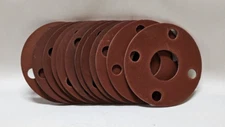 Full Face Flange Gasket Rubber Red 150 # 1/8" thick (Lot of 12)