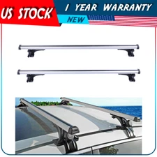 For 2006-2010 Hummer H3 H3T Cross Bar Set W/Lock Luggage Key Blk Roof Rack cargo