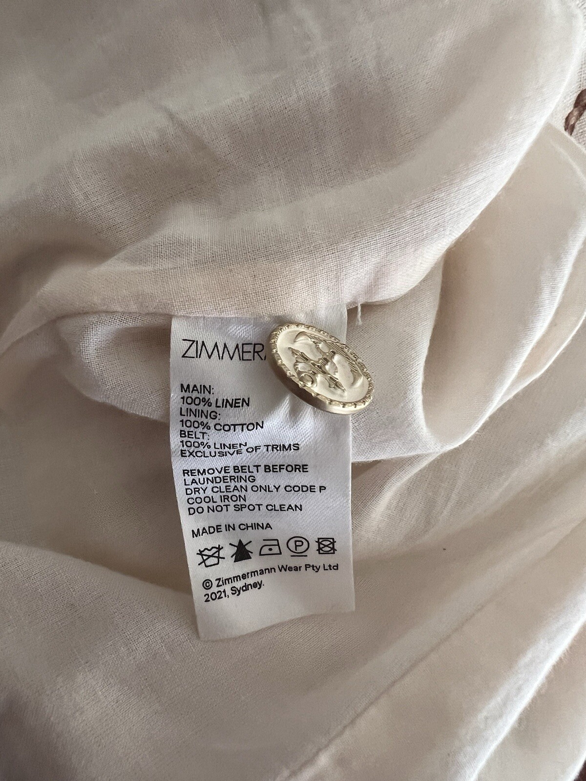 Zimmermann Moonshine Belted Patchwork Shorts Size… - image 10