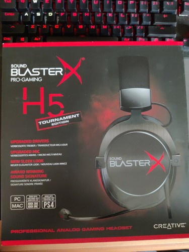 Cuffie Pro-Gaming Creative H5 Tournament Sound Blaster PC Xbox ps4 ps5 |  eBay