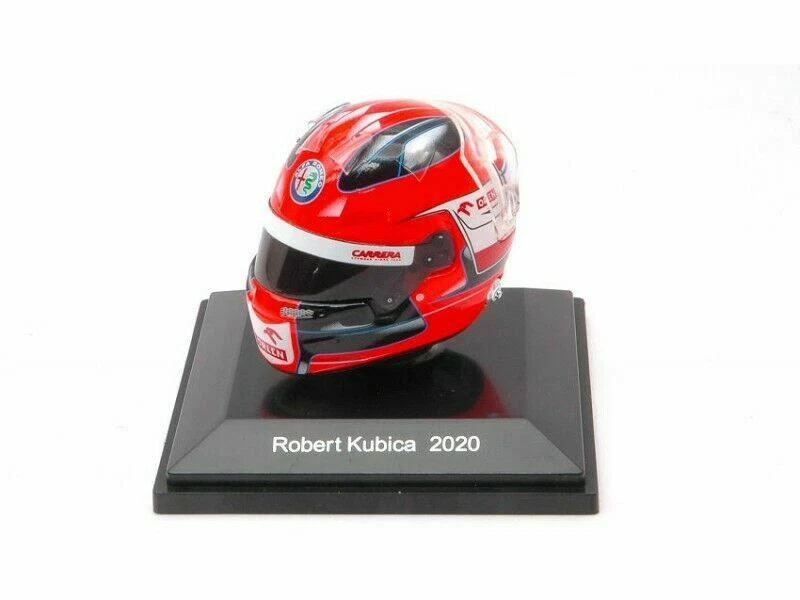 MODELLINO CASCO AUTO F1 1:8 SPARK ALFA ROMEO C39 FERRARI KUBICA 2020 MODELLISMO - Immagine 3 di 4