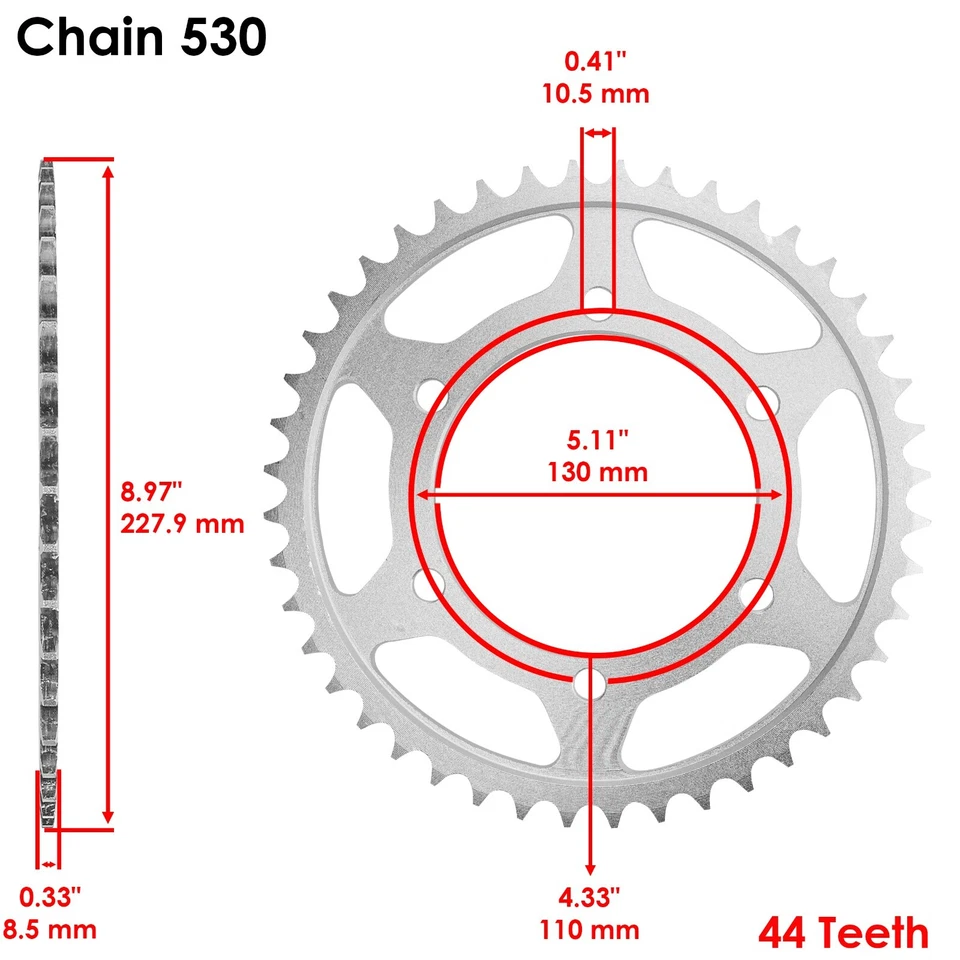 O-Ring Drive Chain & Sprockets Kit for Yamaha FZ1 FZS1000 2001-2005 - Image 4 of 4