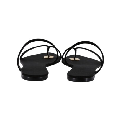【関税込み】SAINT LAURENT TANGER SANDALS IN SATIN Saint Laurent Tanger Satin Slides | Black | FARFETCH