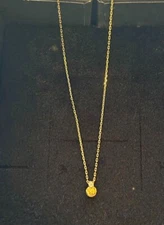 Suzanne Kalan 14K Yellow Gold Diamond Pendant Necklace Adjustable 15.7"-17.7"