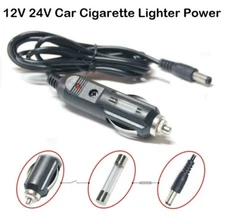 49" 12V-24V DC 5.5x2.1mm Car Cigarette Lighter Socket Power Supply Adapter Cable